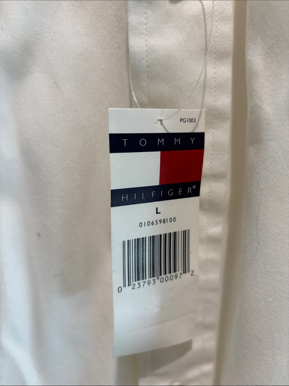Tommy Hilfiger Men's White Long-Sleeve Button-Down Shirt - Picture 4 of 5